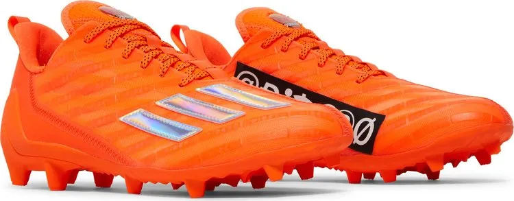 Adidas Adizero Cleats 'Team Solar Orange Silver Metallic' Cleats, Orange