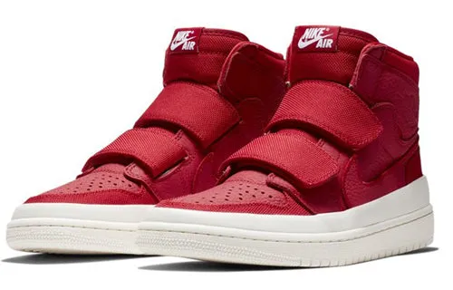 Air Jordan 1 Retro Hi Double Strap 'Gym Red' Sneakers, White
