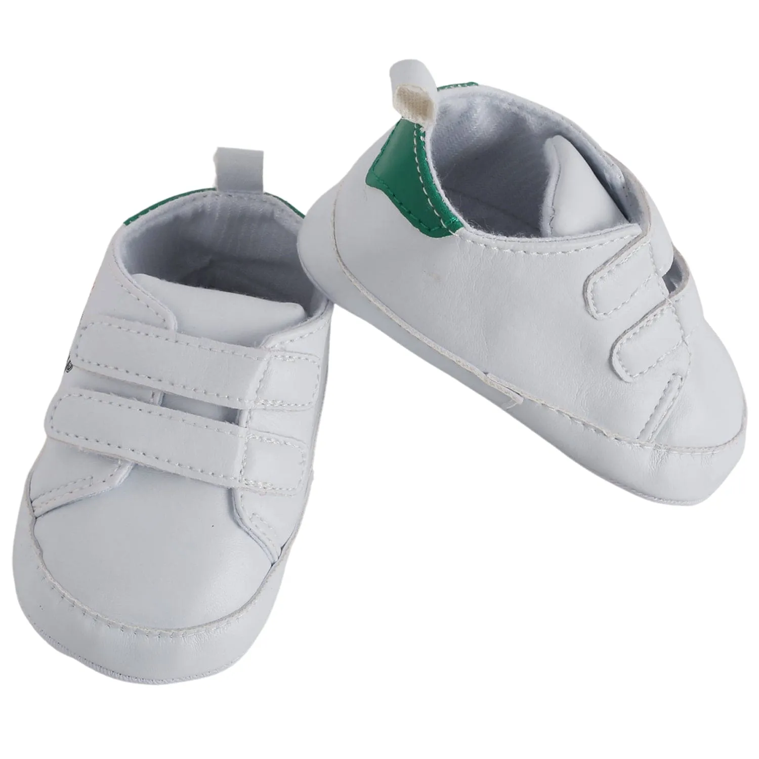 Baby Moo Little Champ White Velcro Sneakers