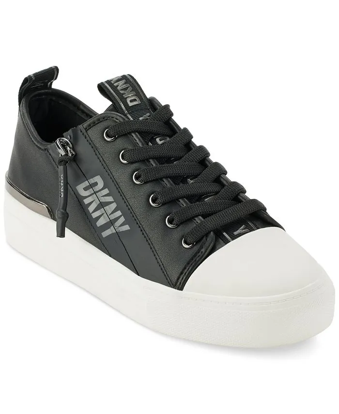 Chaney Women's Lace-up Zip Sneakers DKNY Black