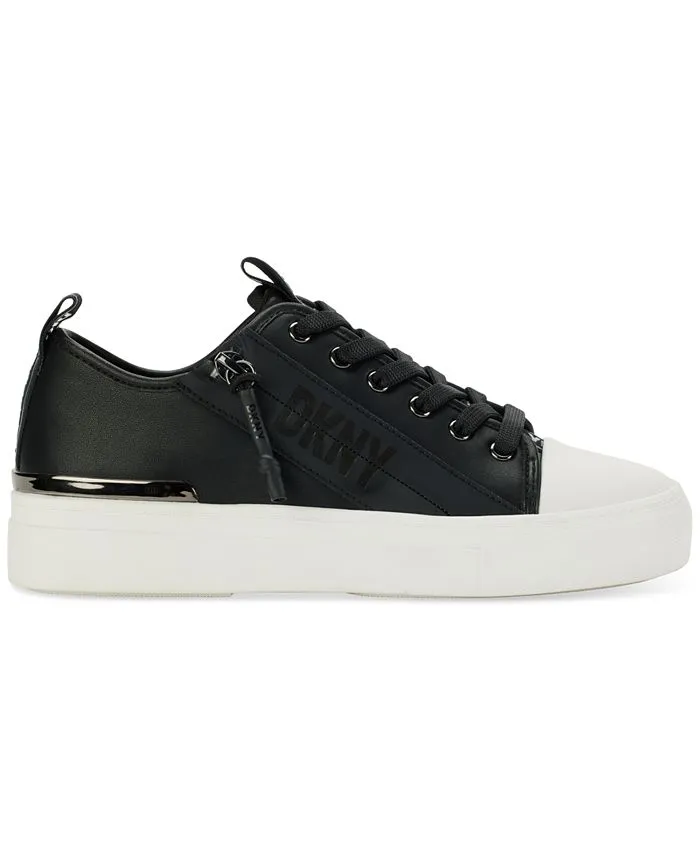 Chaney Women's Lace-up Zip Sneakers DKNY Black