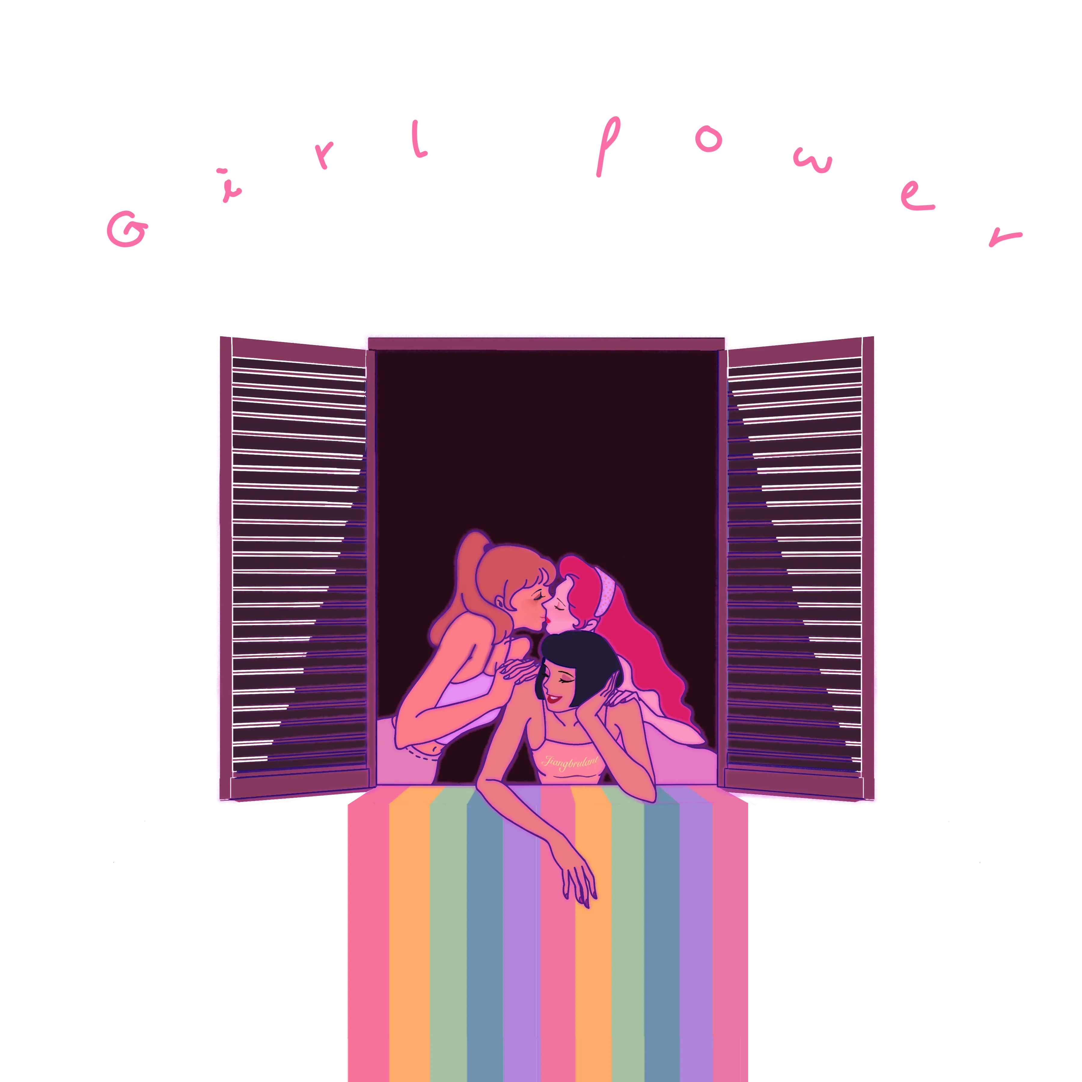 Girl power by Jiangbrulant -  ALL OVER T-Shirt