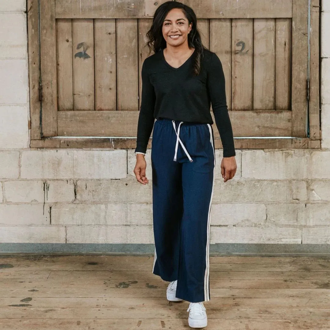 Indiana Wide leg Pant -Navy