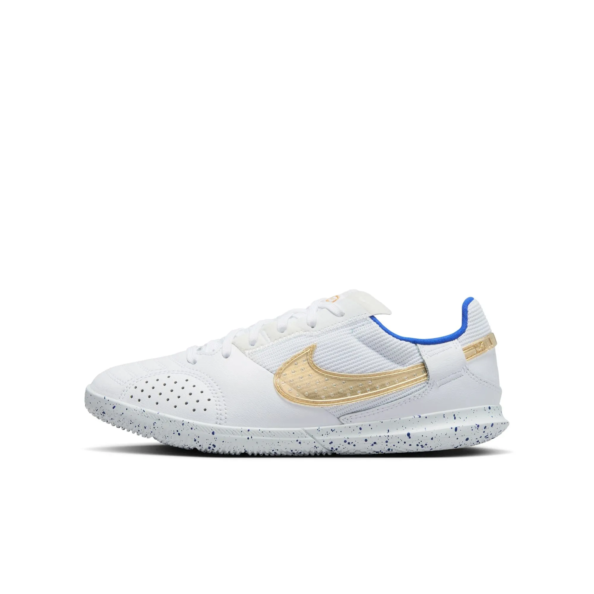 Junior Nike Streetgato IC [White/Gold/Royal]