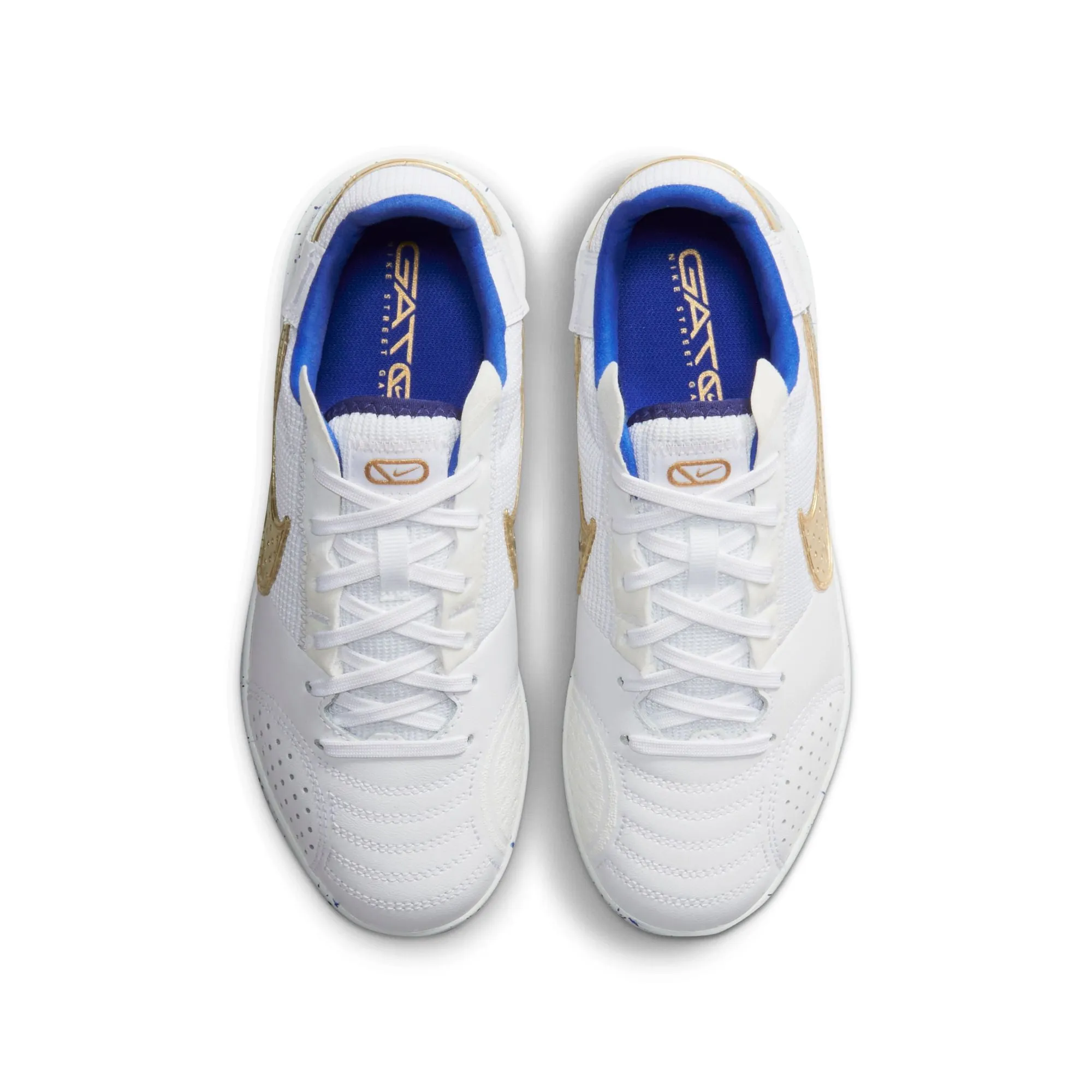 Junior Nike Streetgato IC [White/Gold/Royal]