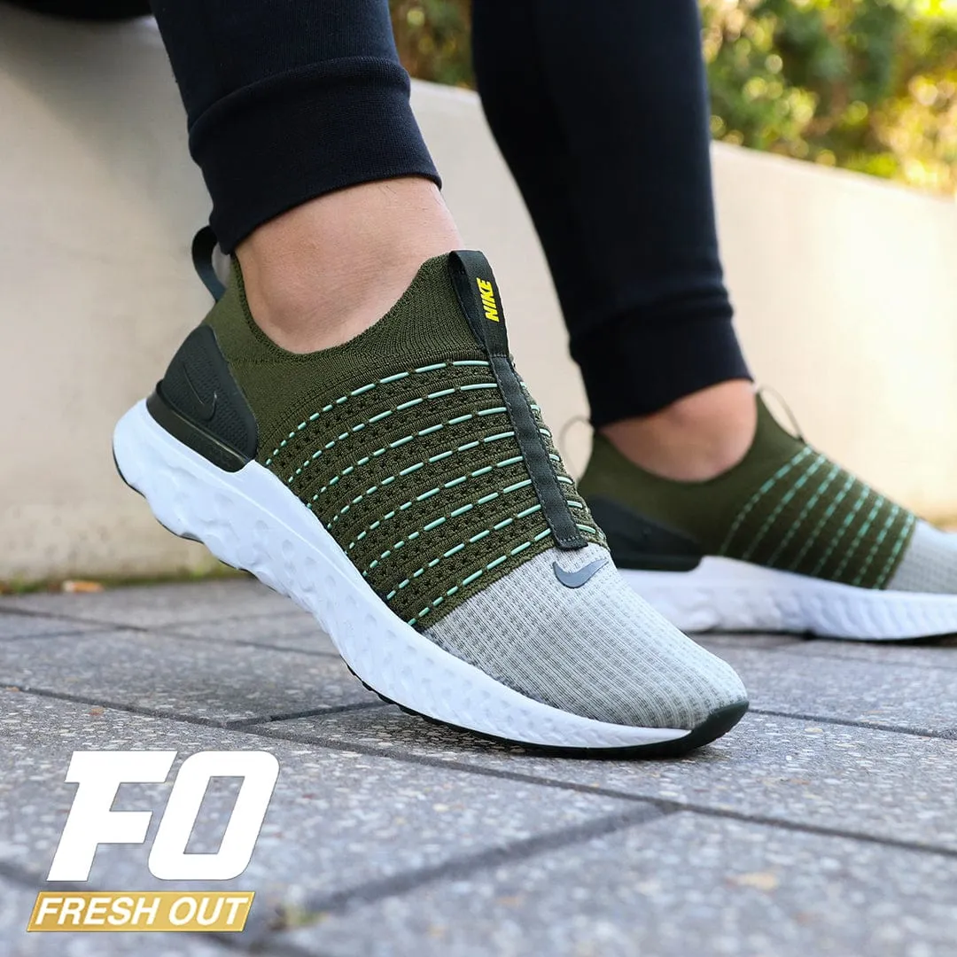 Men’s Nike React Phantom FK 2 ‘Rough Green/Yellow Strike’ (Olive Green)