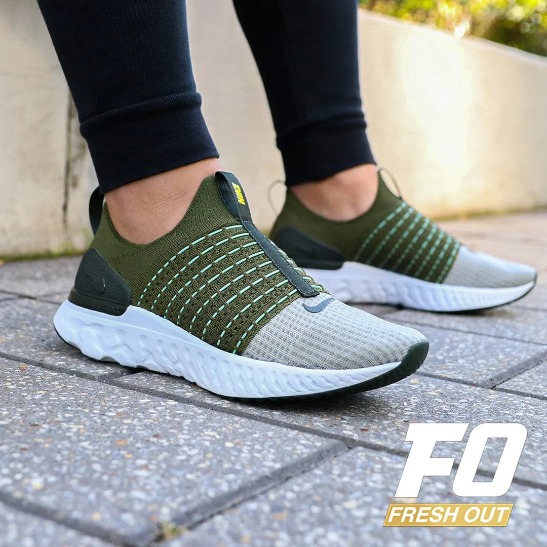 Men’s Nike React Phantom FK 2 ‘Rough Green/Yellow Strike’ (Olive Green)