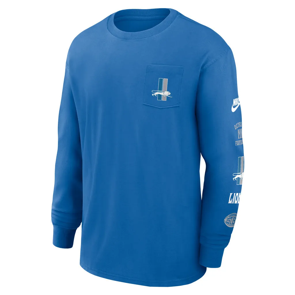 NFL Detroit Lions Nike Pocket Max90 Long Sleeve T-Shirt