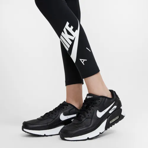 Nike Kids Air Logo Legging Favourites Black White