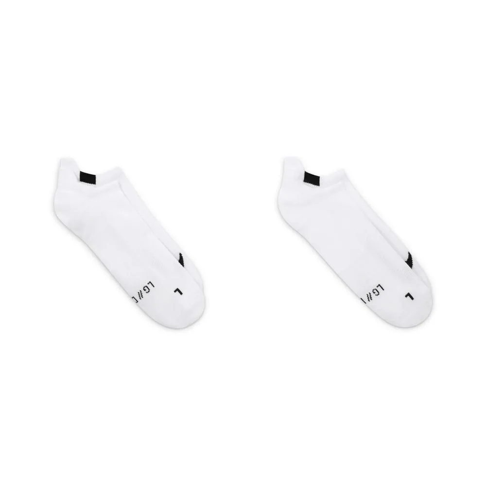 Nike Multiplier Running No Show Socks (2 Pairs)