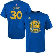 Stephen Curry #30 Golden State Warriors Adidas NBA Blue Adult Shirt