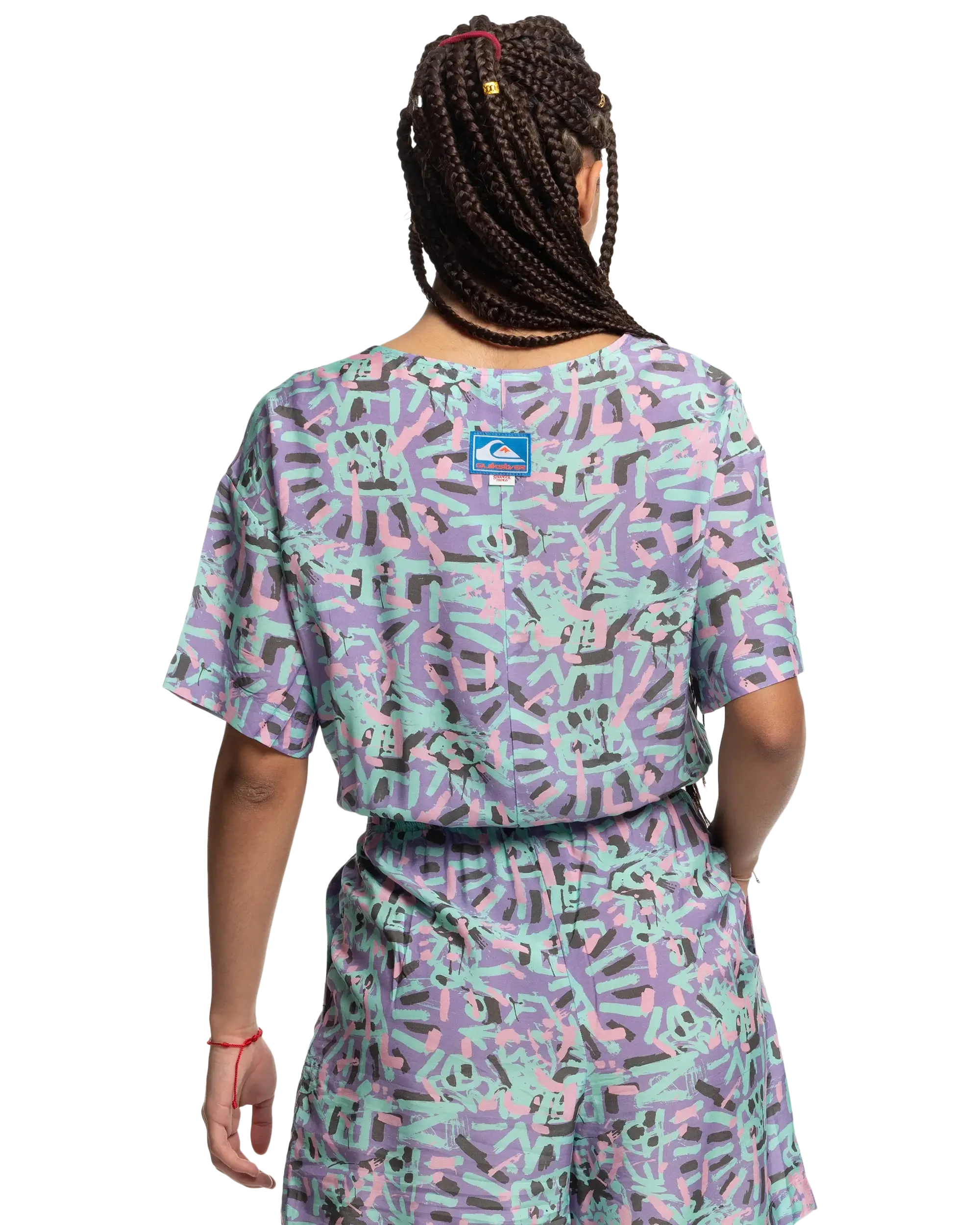 Stranger Things Lenora Woven Playsuit in Lenora War Paint Marlin