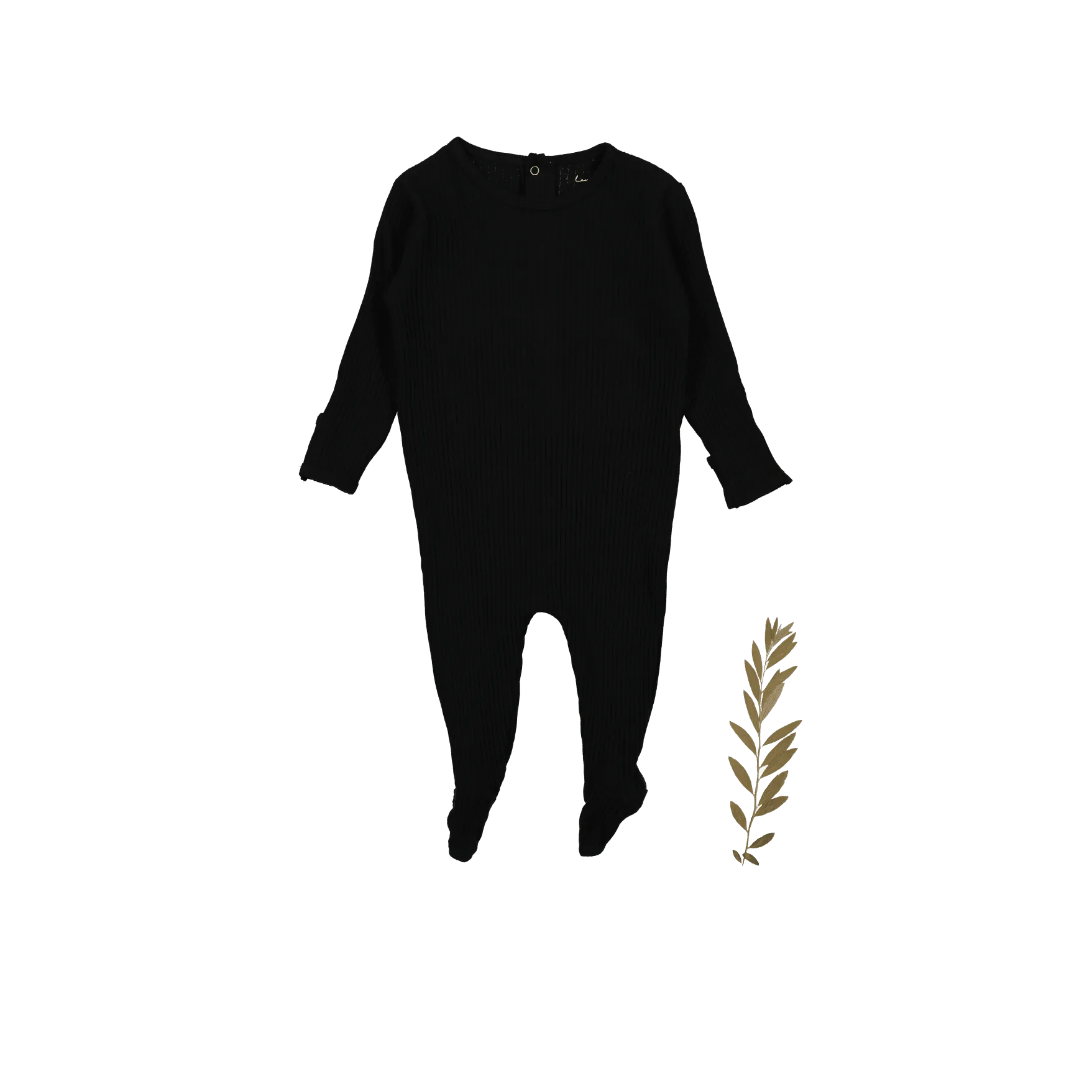 The Romper - Black Ribbed
