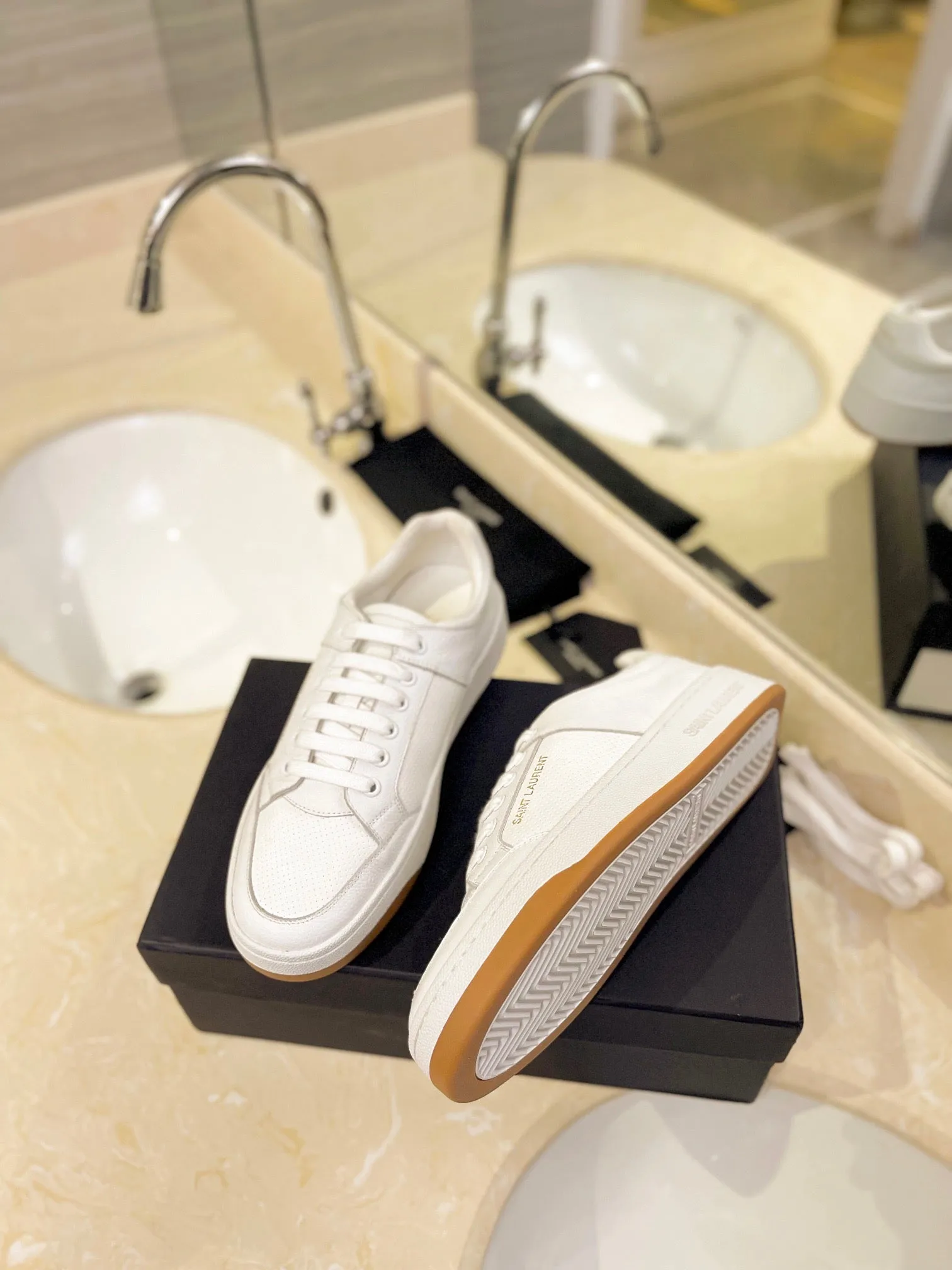 VSL White Leather Sneakers-170